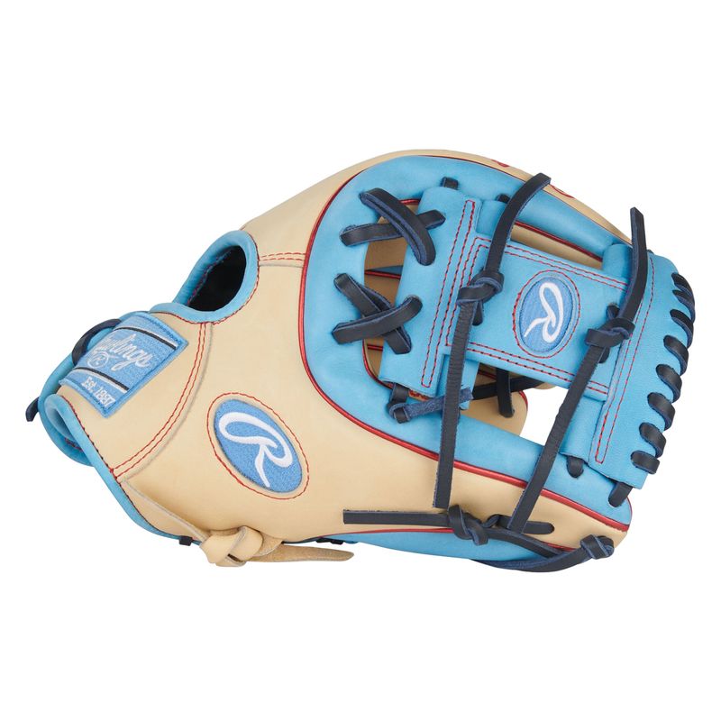 Rawlings Heart of The Hide 11.5" Infield Baseball Glove Camel / Columbia Blue