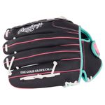 Rawlings Sure Catch 12.5' Softball Glove - Kids' Black / Mint / Pink
