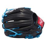 Rawlings R9 ContoUR 11.5" Baseball Glove Black / Columbia Blue