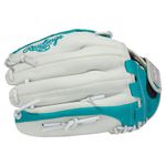 Rawlings Shut Out 12.5" Fastpitch Softball Glove White / Teal