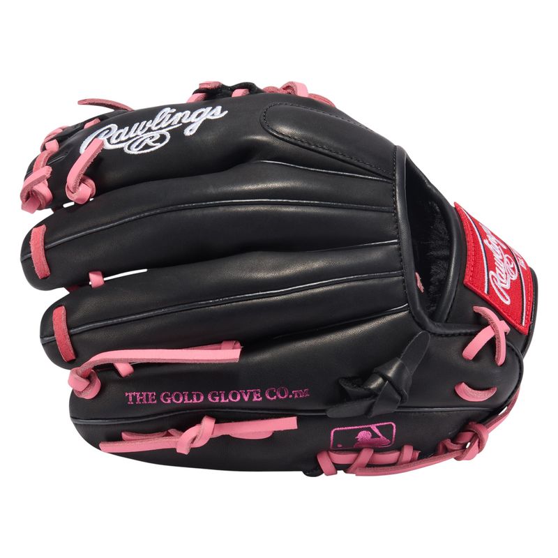 Rawlings R9 ContoUR 11.25" Infield Baseball Glove Black / Pink