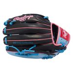 Rawlings R9 Series 12.75" Outfield Baseball Glove Black / Columbia Blue / Pink