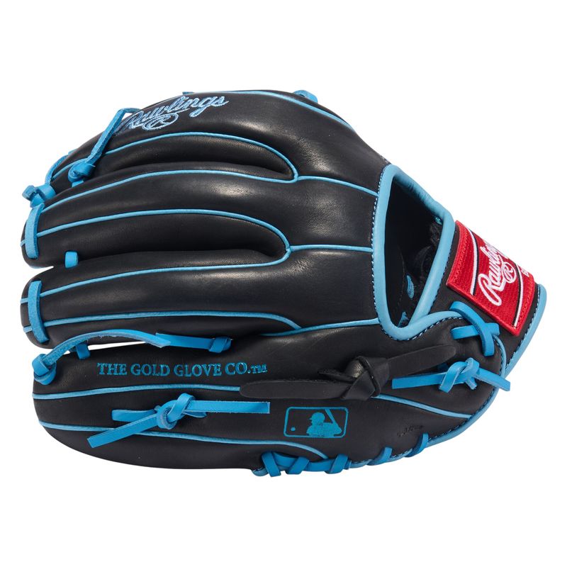 Rawlings R9 Series 11.5" Infield Baseball Glove  Black / Columbia Blue