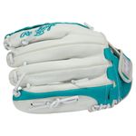 Rawlings Shut Out 12" Fastpitch Softball Glove White / Teal