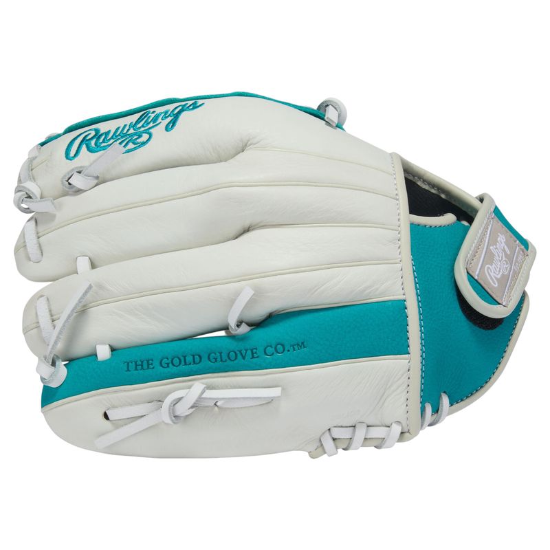 Rawlings Shut Out 11.5" Fastpitch Softball Glove White / Teal