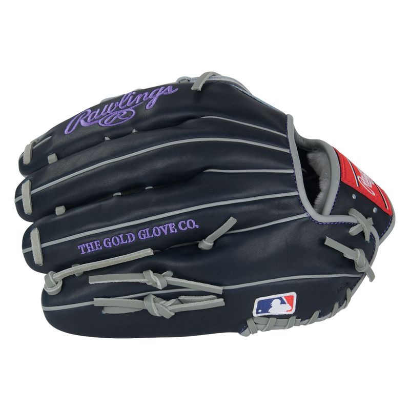Rawlings Pro Preferred 12.75" Outfield Baseball Glove Navy / Gray