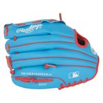 Rawlings Player Series 10.5" Baseball Glove Columbia Blue / Scarlet