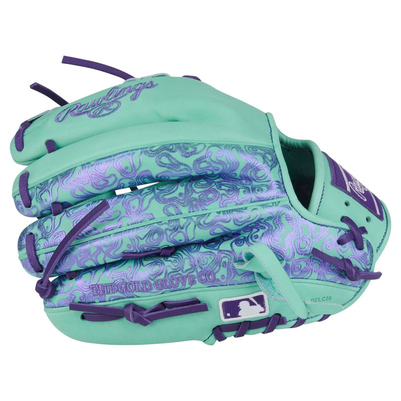 Rawlings Heart of The Hide Mint 11.5" Infield Baseball Glove Mint / Purple