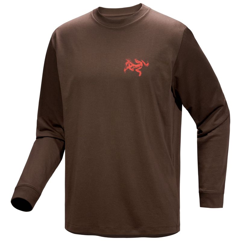 Arc'teryx Kragg Sl Cotton Bird Tile Long Sleeve Shirt - Men's Carob / Dynasty