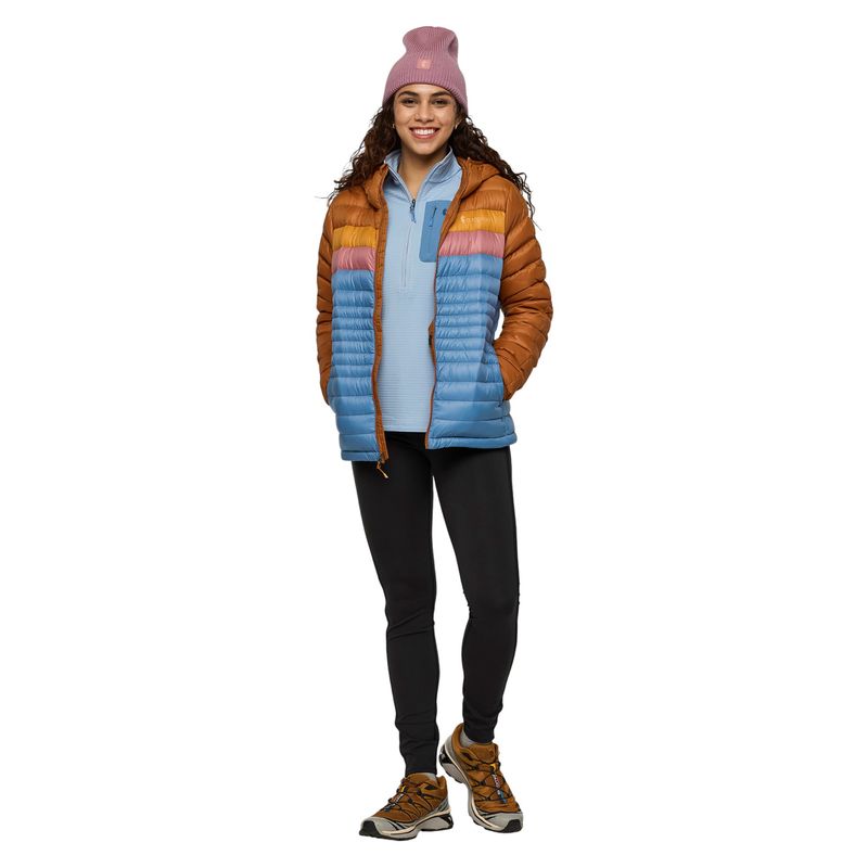 Cotopaxi Fuego Down Hooded Jacket - Women's Sienna / Fjord