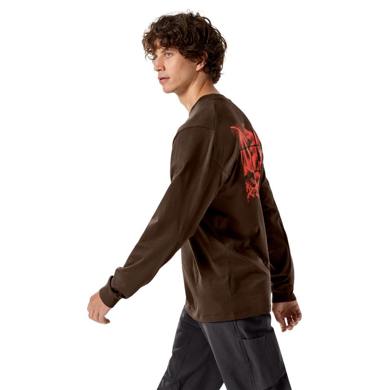 Arc'teryx Kragg Sl Cotton Bird Tile Long Sleeve Shirt - Men's Carob / Dynasty