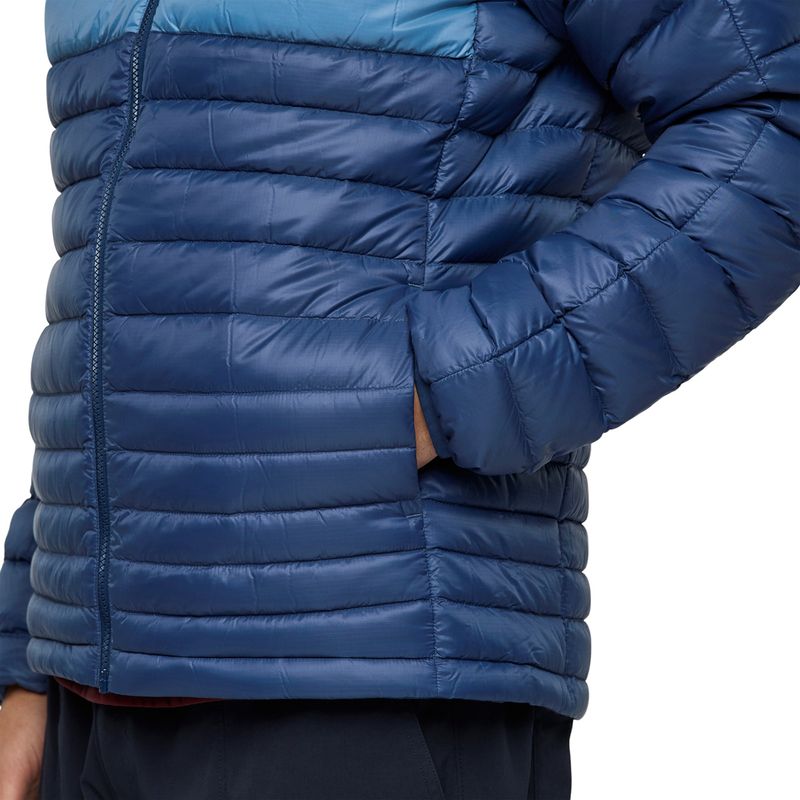 Cotopaxi Fuego Down Hooded Jacket - Men's Deep Sea Stripes