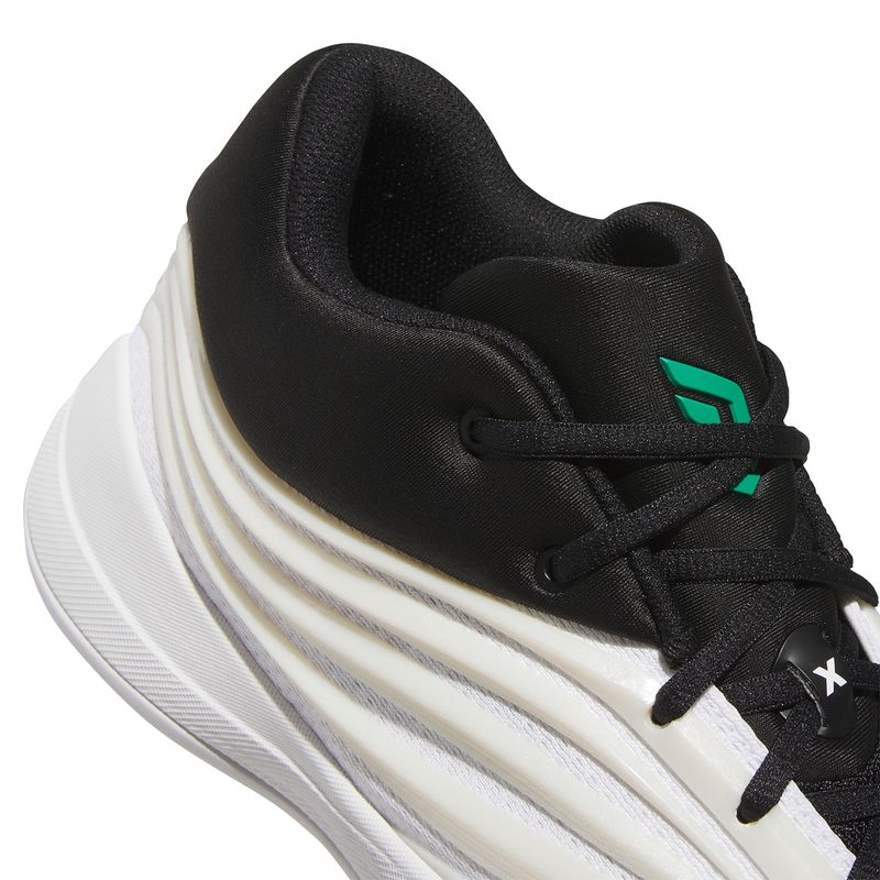 adidas DAME X Basketball Shoe - Men's Zero Metallic / Core Black / Court Green
