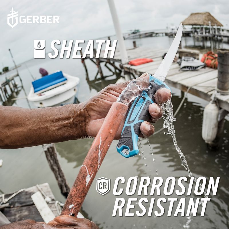 Gerber Controller 10" Saltwater Fillet Knife Cyan
