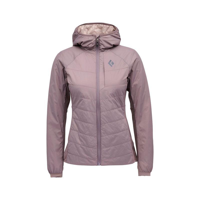 Black Diamond Solution 1.0 Hoodie- Women's Dark Mauve