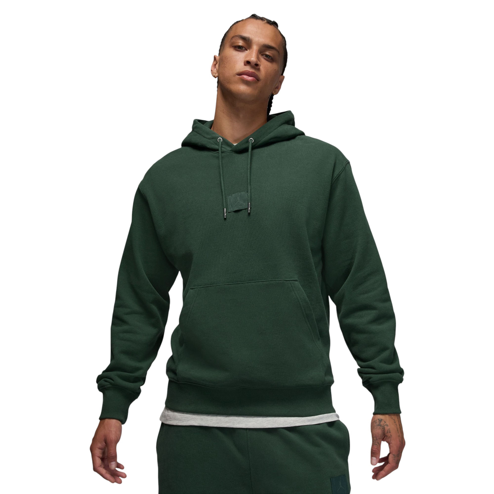 Jordan Flight Fleece Hoodie - Men's Midnight Green / Vintage Green