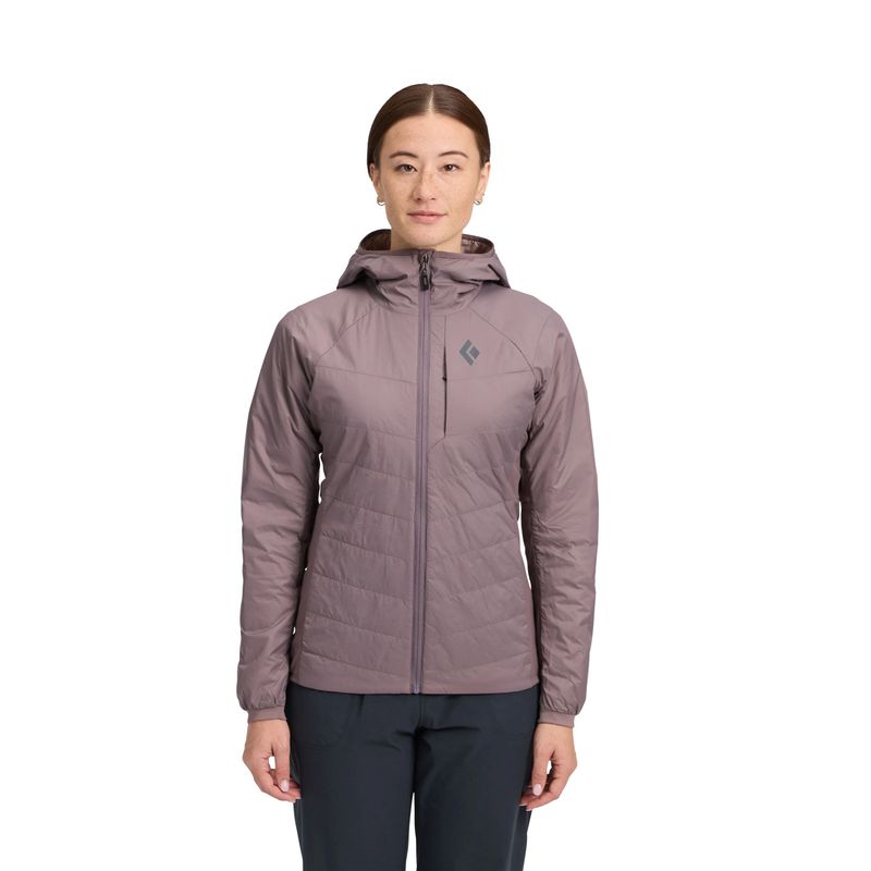 Black Diamond Solution 1.0 Hoodie- Women's Dark Mauve