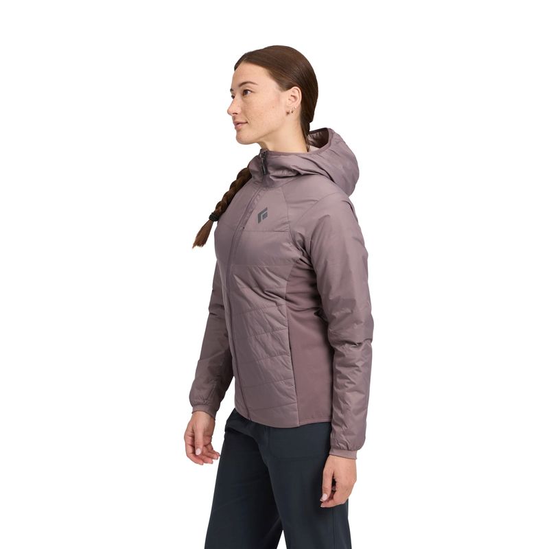Black Diamond Solution 1.0 Hoodie- Women's Dark Mauve