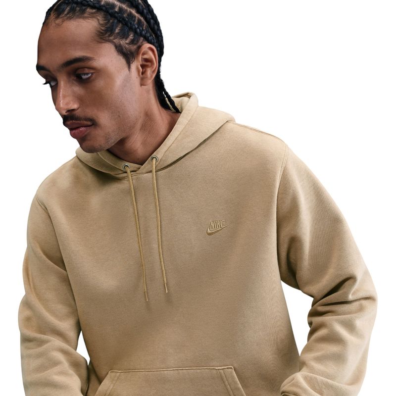 Nike Club Basketball Cwash Hoodie - Men's Parachute Beige / Parachute Beige