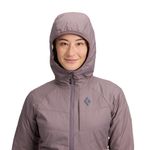 Black Diamond Solution 1.0 Hoodie- Women's Dark Mauve