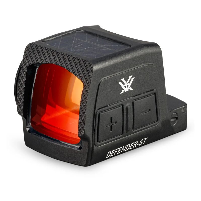 VORTEX DEFENDER-ST ENCLOSED SOLAR RED DOT Black