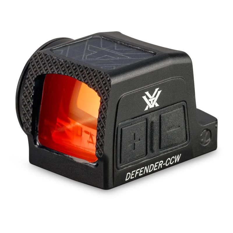 VORTEX DEFENDER-CCW ENCLOSED SOLAR RED DOT Black