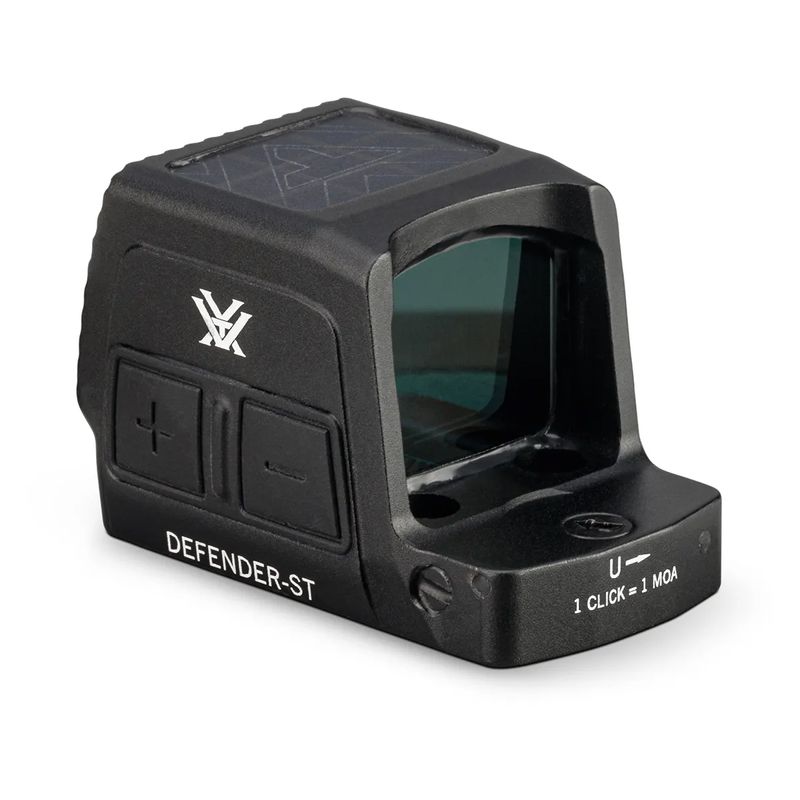 VORTEX DEFENDER-ST ENCLOSED SOLAR RED DOT Black