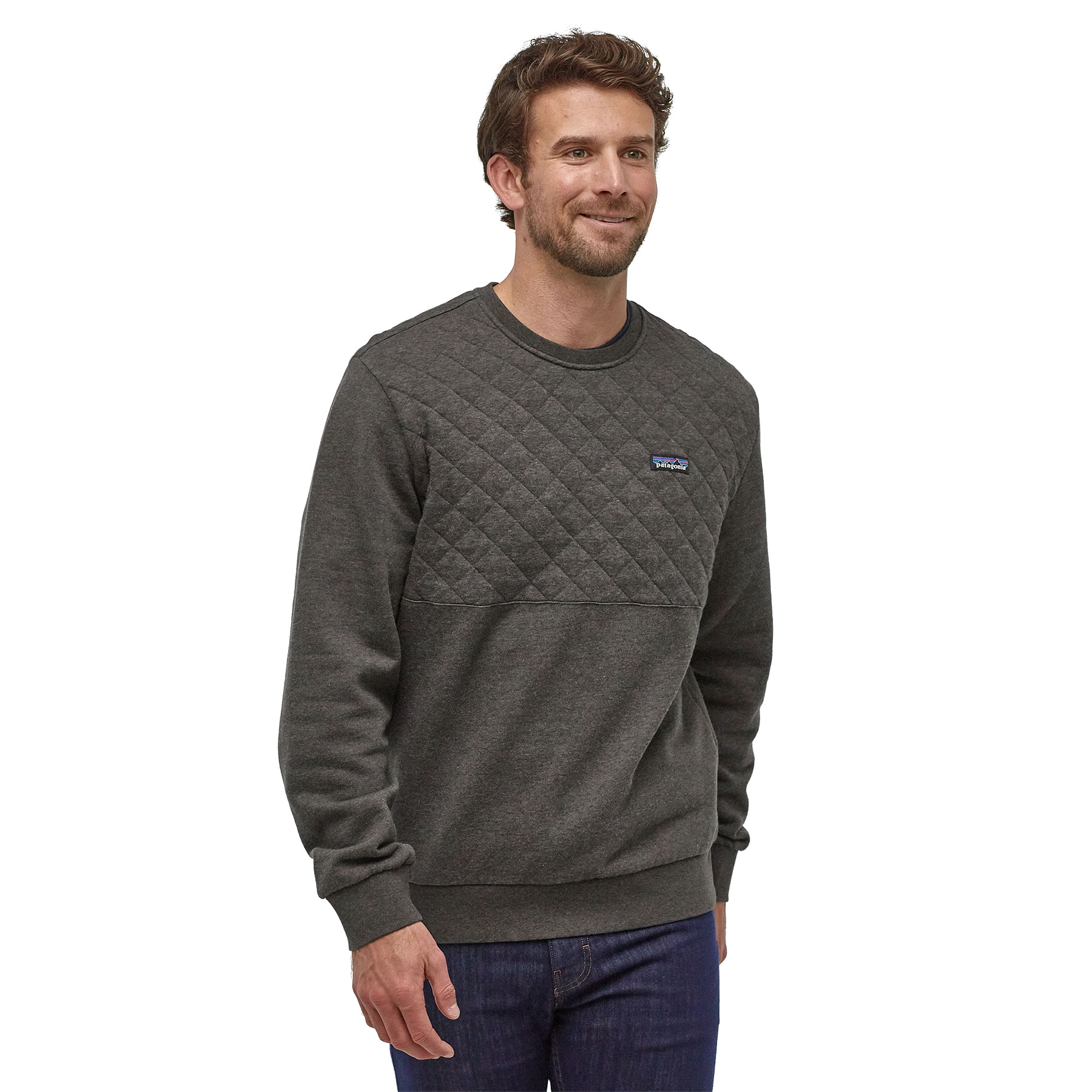 patagonia organic cotton quilt crewneck sweatshirt