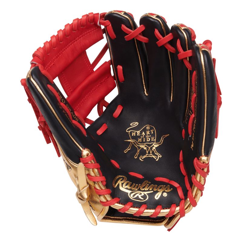 Rawlings Heart of Hide June 2025 RGGC Baseball Glove Black / Red / Gold