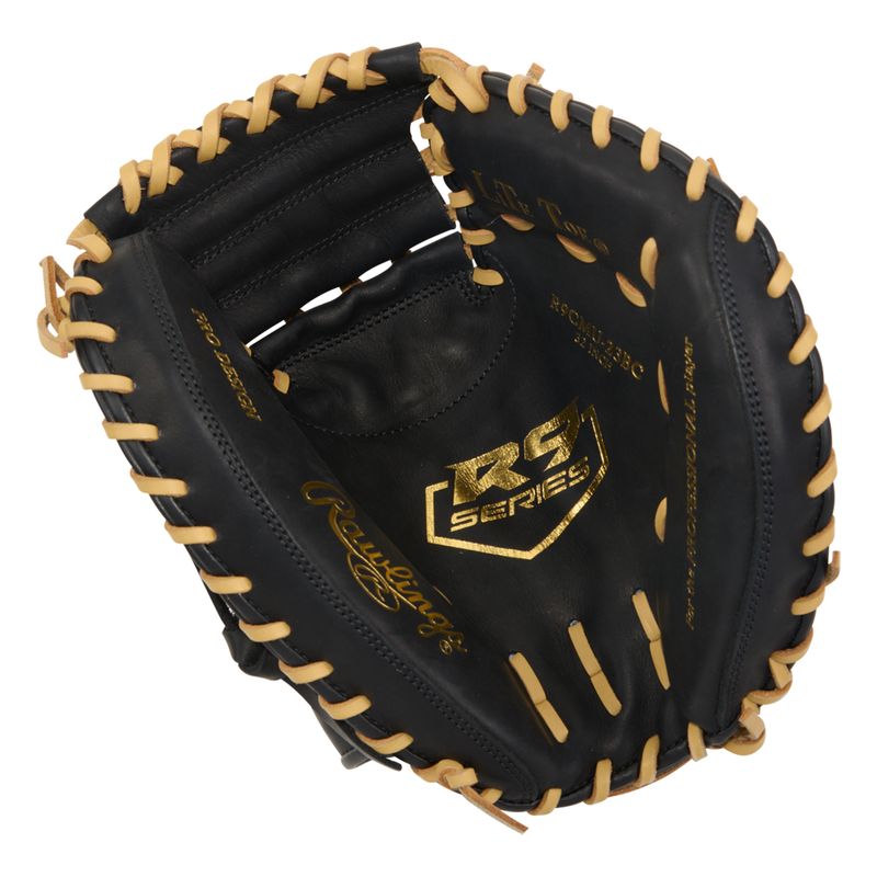 Rawlings R9 ContoUR 32" Baseball Catcher Mitt Black / Camel