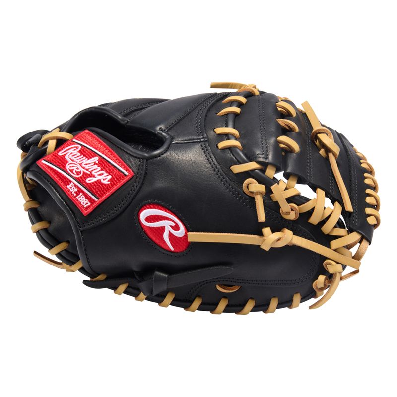 Rawlings R9 ContoUR 32" Baseball Catcher Mitt Black / Camel
