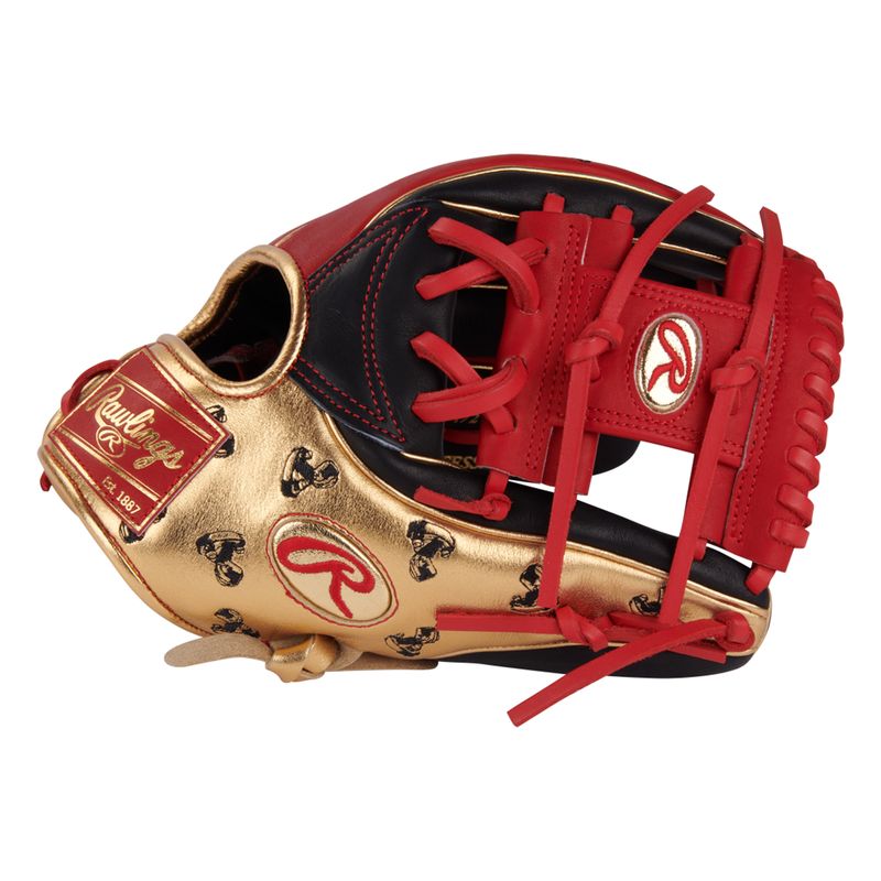 Rawlings Heart of Hide June 2025 RGGC Baseball Glove Black / Red / Gold
