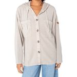 Roxy Clear Water Shacket - Women's Pumice Stone Garment Mineral Wash