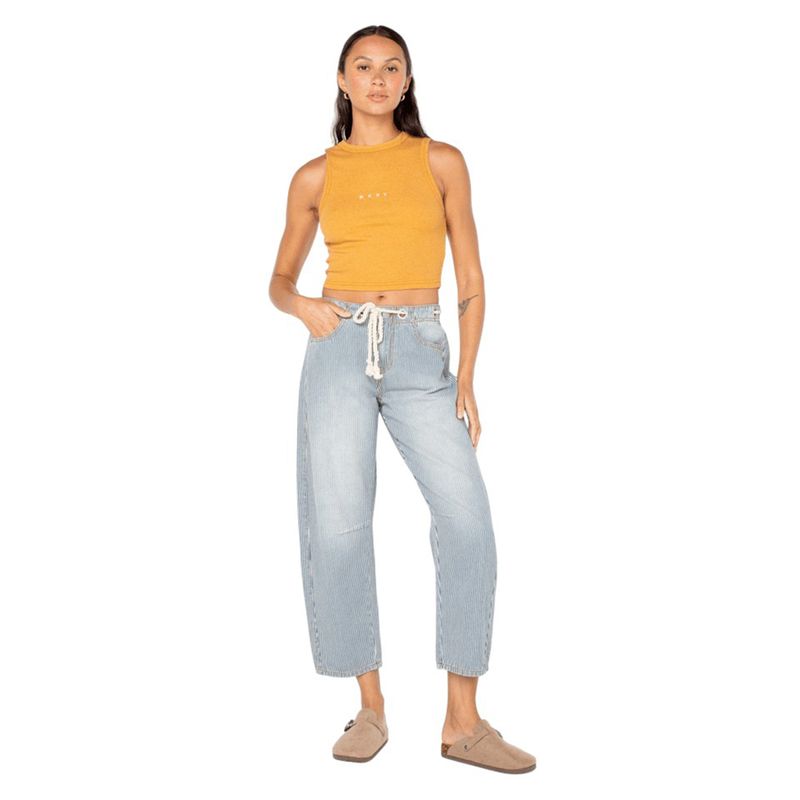 Roxy Belted Surf Pipe Pant - Women's Yachts Up Stripe