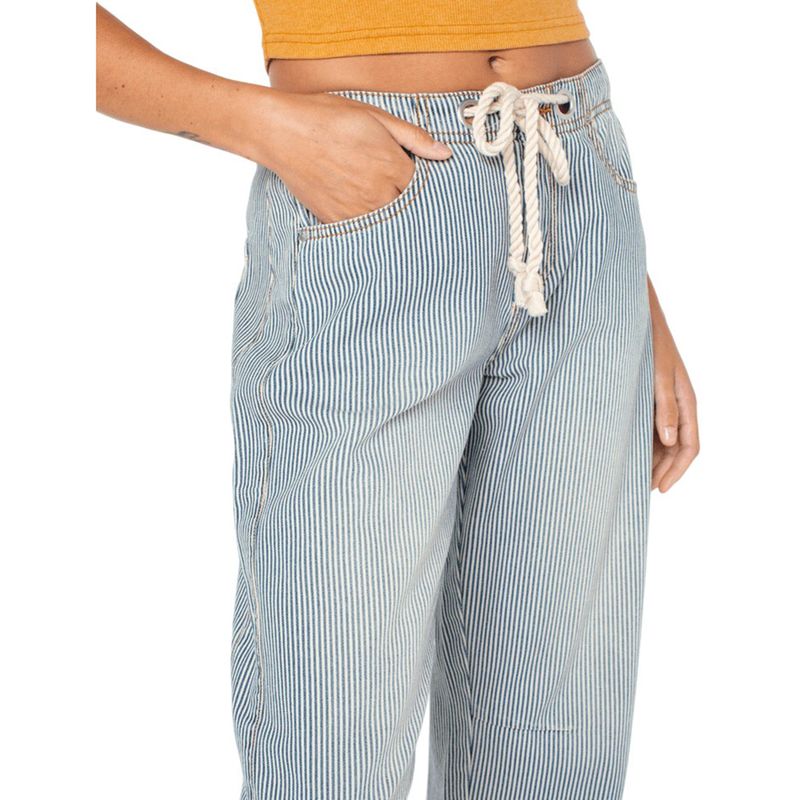 Roxy Belted Surf Pipe Pant - Women's Yachts Up Stripe
