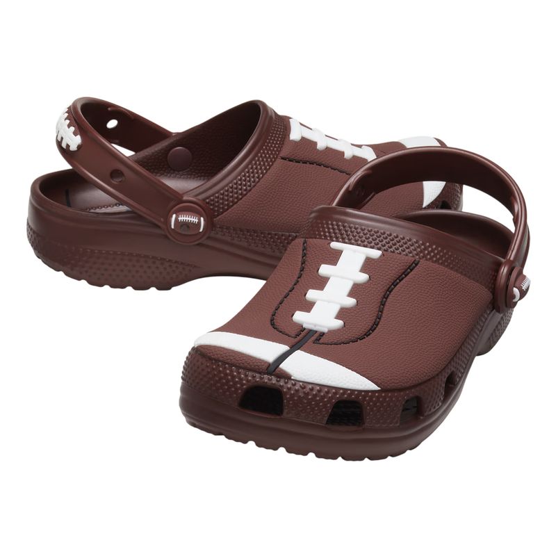 Crocs Classic Football Clog - Youth Dark Clay