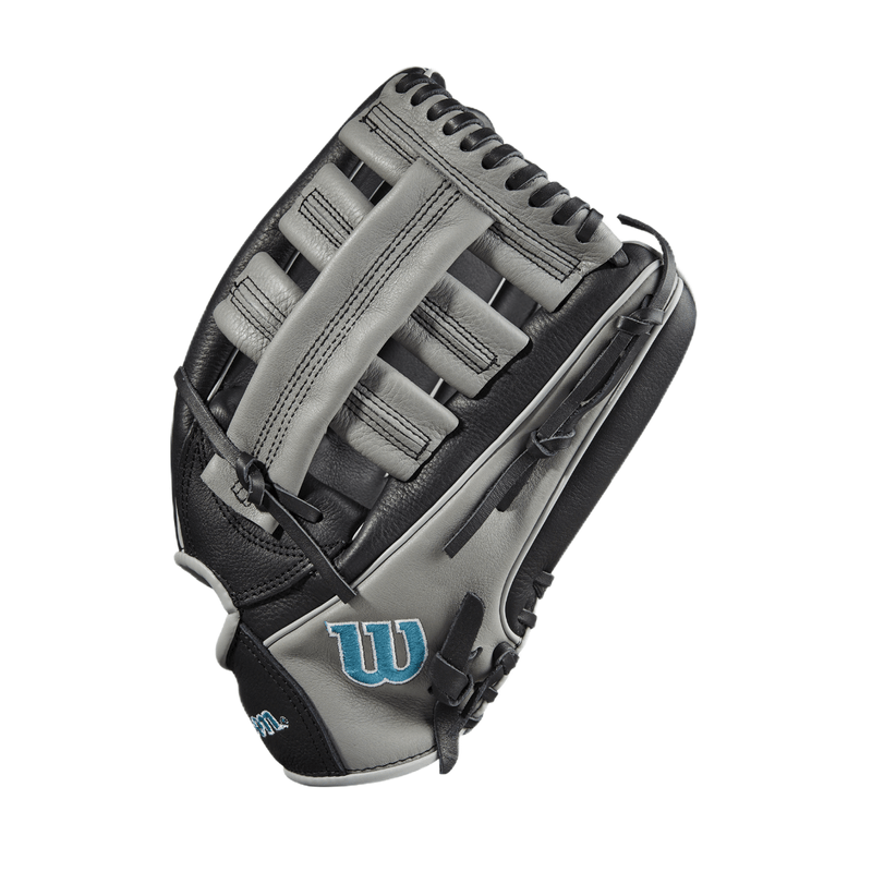 Wilson A500 Series Baseball Glove - Youth - Black / Grey / Tropical Blue.jpg