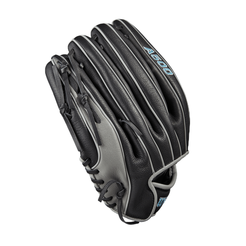 Wilson A500 Series Baseball Glove - Youth - Black / Grey / Tropical Blue.jpg
