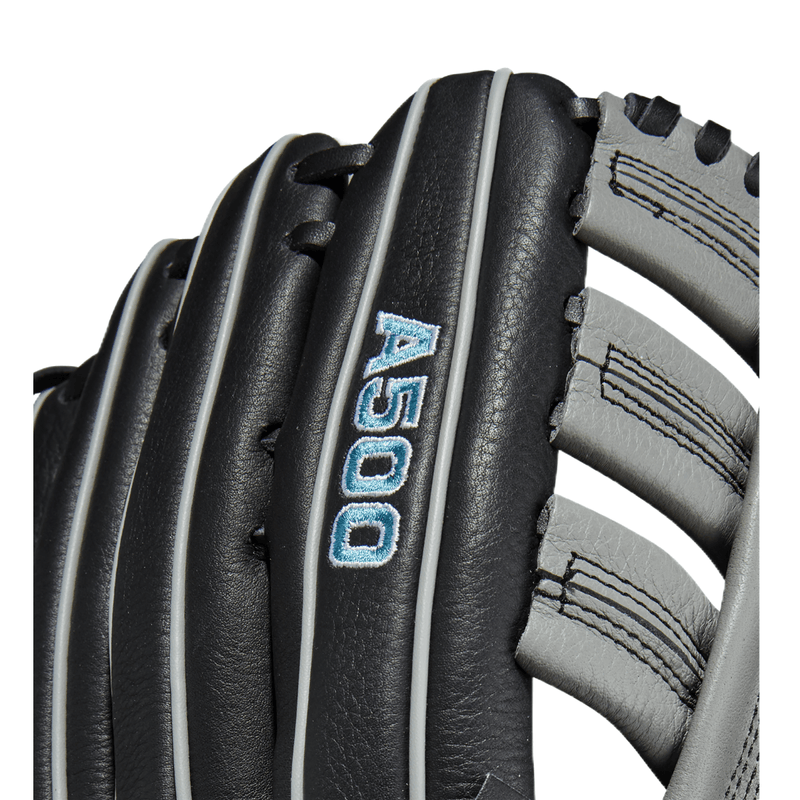 Wilson A500 Series Baseball Glove - Youth - Black / Grey / Tropical Blue.jpg