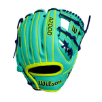 Wilson Fall 2024 A2000 DP15SS Infield Baseball Glove Seafoam / Seafoam SuperSkin / Optic Yellow