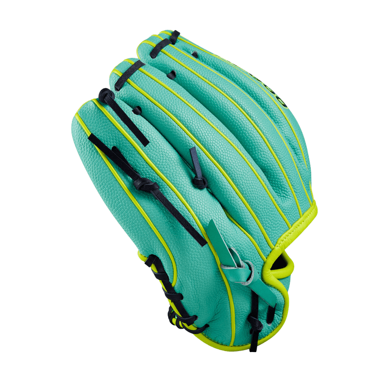 Wilson Fall 2024 A2000 DP15SS Infield Baseball Glove Seafoam / Seafoam SuperSkin / Optic Yellow