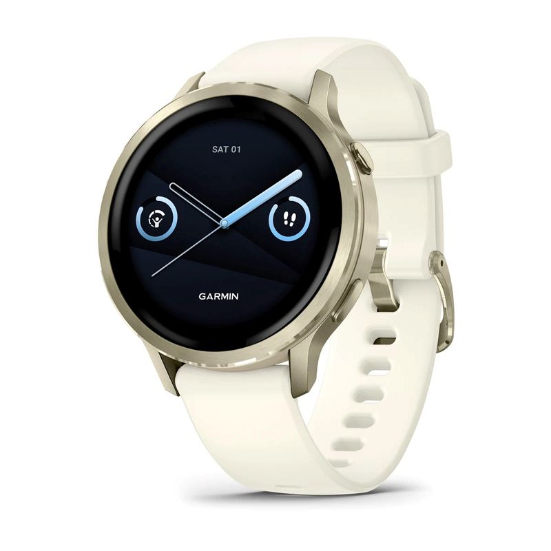 Garmin Venu 4 Watch Lunar Gold / Bone Band