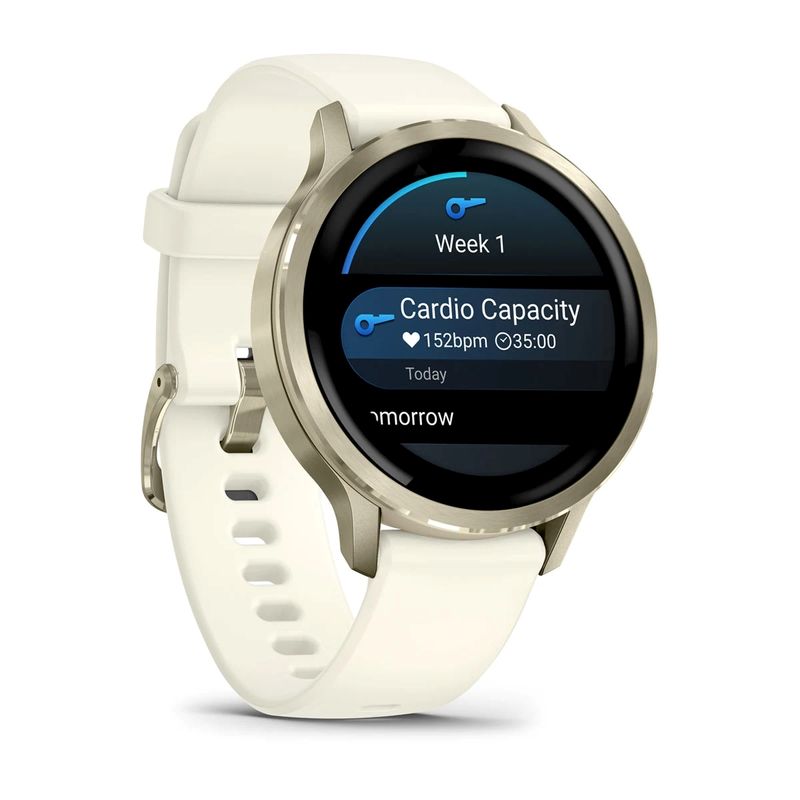 Garmin Venu 4 Watch Lunar Gold / Bone Band