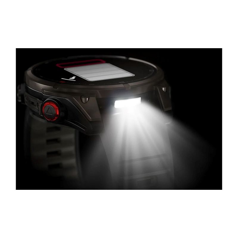 Garmin Fenix 8 Pro AMOLED GPS Watch Carbon Gray Dlc Titanium With Black / Pebble Gray Band