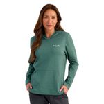 Huk Coldfront+ Pullover Hoodie - Women's North Atlantic Heather