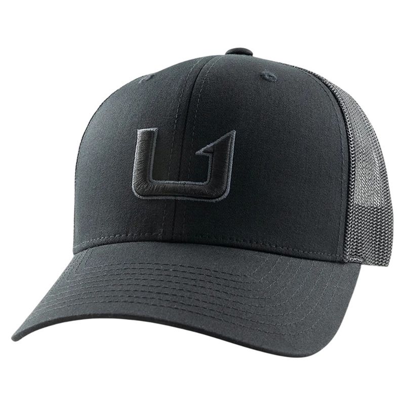 Huk Barb U Trucker Hat - Men's Black