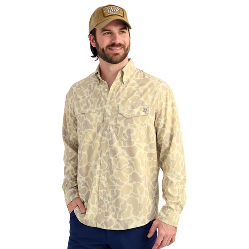 Huk Tidepoint KC Print Long-Sleeve Fishing Shirt - Men's