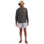 Huk Leeward Lightweight Fleece Hoodie - Men's Volcanic Ash Heather