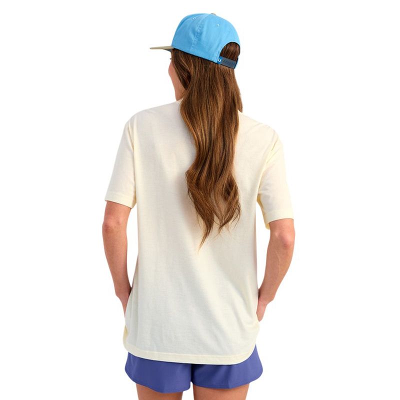 Huk Trout Wrangle Fishing T-Shirt - Women's Egret