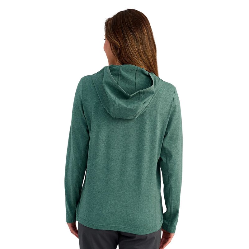 Huk Coldfront+ Pullover Hoodie - Women's North Atlantic Heather